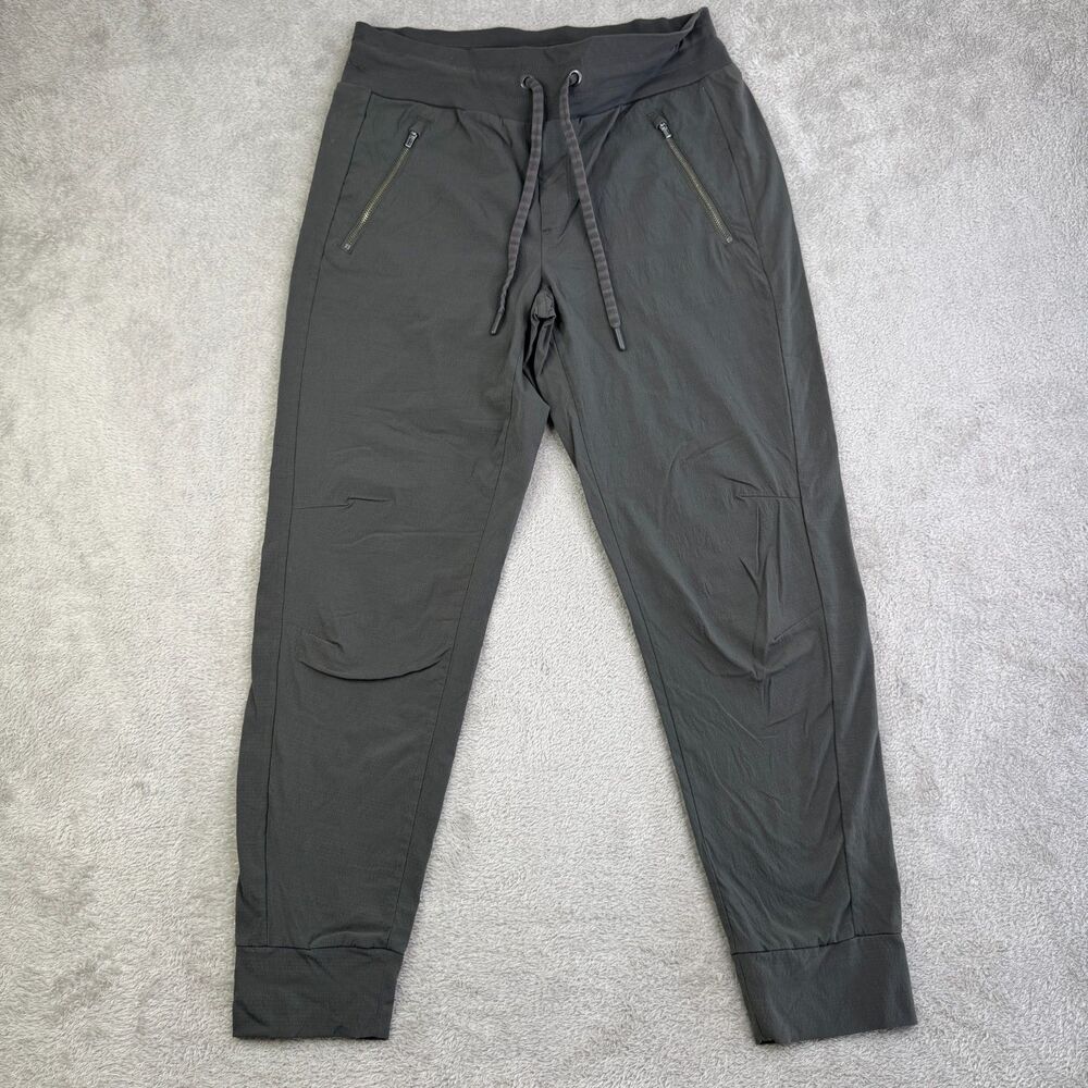 Athleta Trekkie North Jogger Pants Womens 6 Gray Stretch Tapered Leg Drawstring
